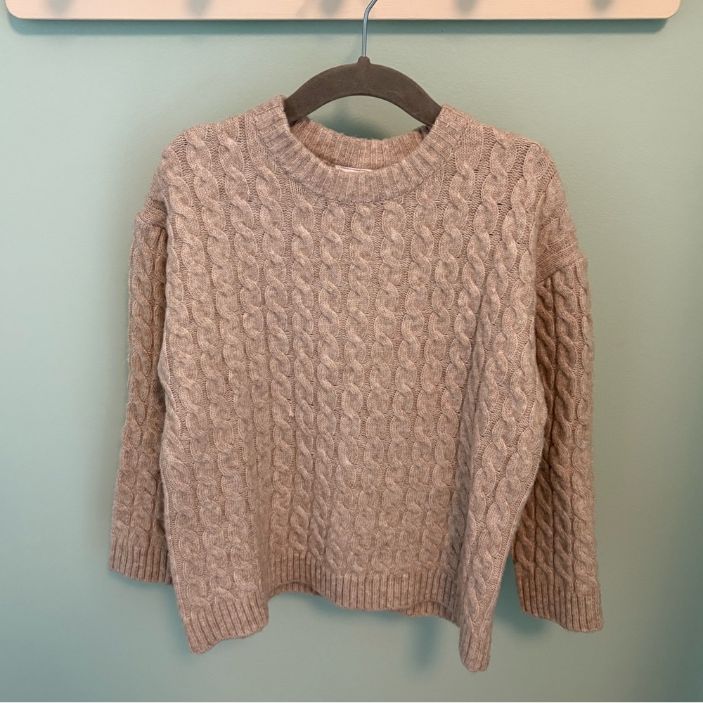 ZARA CABLE KNIT SWEATER